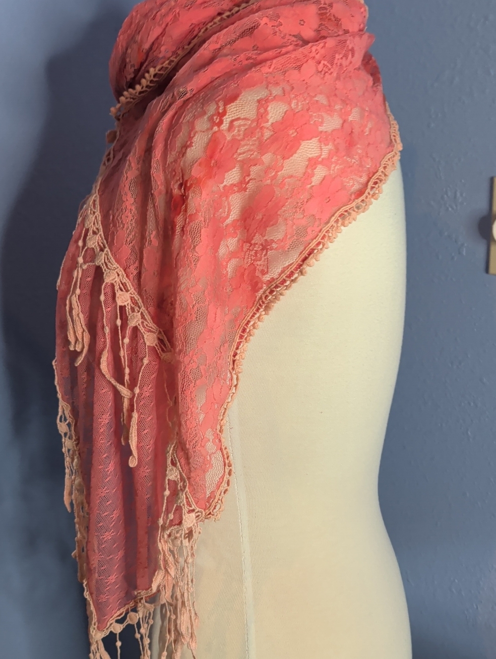 Handmade Lace Scarf - Picture 3 of 5